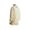 Fear of God Essentials Solid Lettering Long Sleeve Polo Shirt Unisex Tops Oatmeal-White FOG-FW22-054