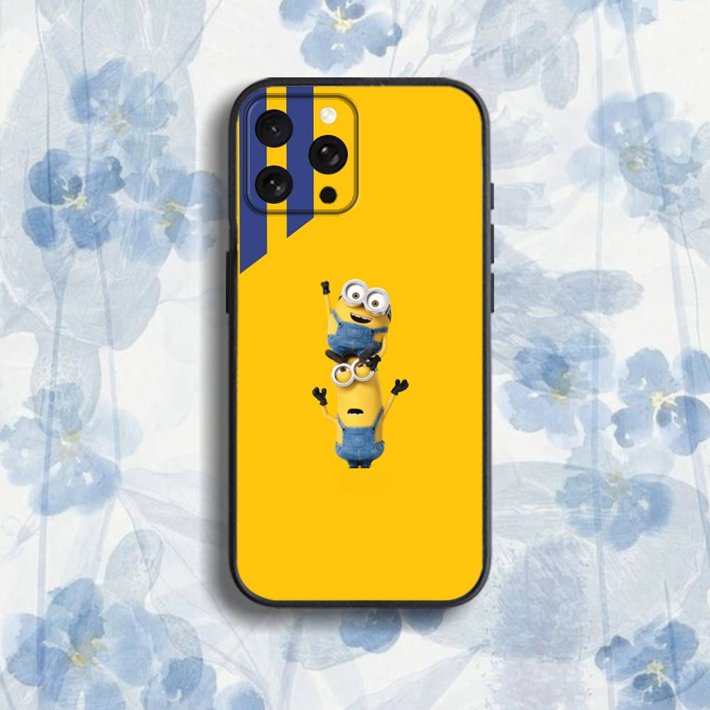 Movie MinionsS B-Banana-ES Phone Case For iPhone 17,16,15,14,13,12,Pro,Max,Plus,E,SE4,Air,Mini Black Soft Box
