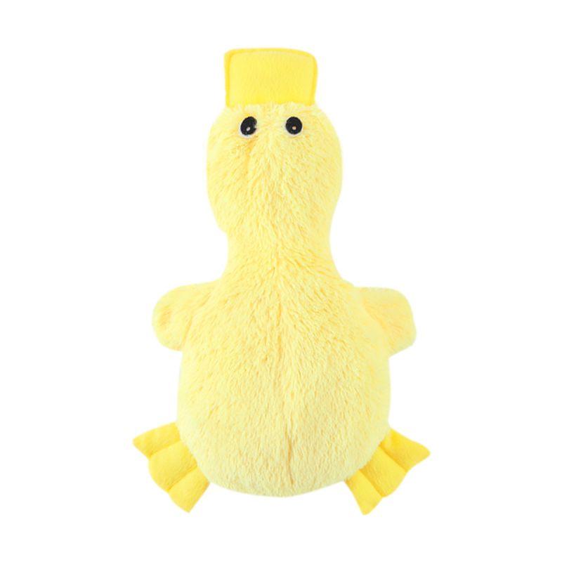 

Pet Stuffed Cat Toy Funny Cat Sounding Dog Molar Vent Training Pet Supplies Light yellow