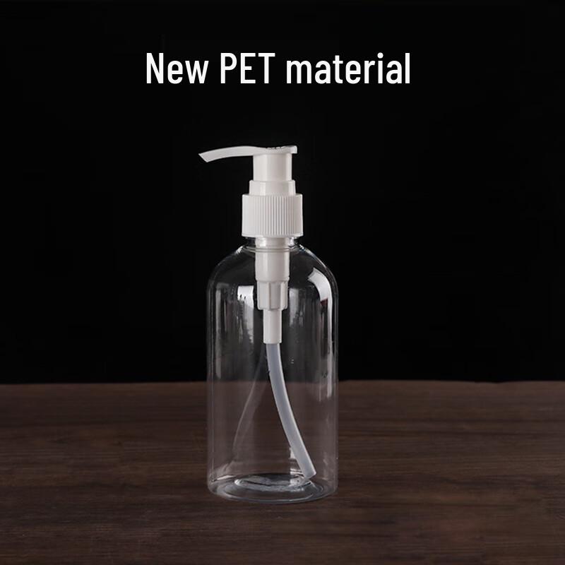 Transparent PET Press Pump Dispenser Bottle