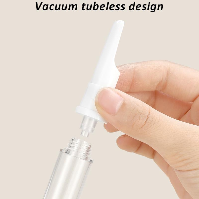 5/10/15Ml Clear Airless Vacuum Pump Bottle Cosmetic Eye Cream Travel Size Dispenser Refillable Containers Shampoo Toiletries