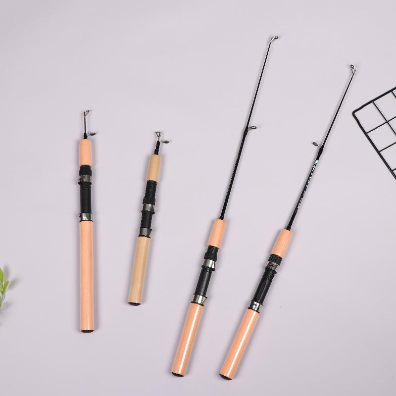 Canne à pêche sur glace d'hiver ultralégère Canne à pêche sur glace d'hiver portable Canne à pêche sur glace d'hiver Spinning Casting Hameçons