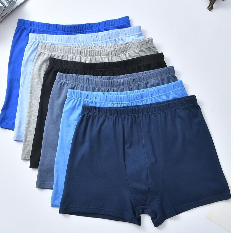 Men's Underwear Middle-aged and Elderly High Waisted Cotton Underwear Loose and Breathable Underwear