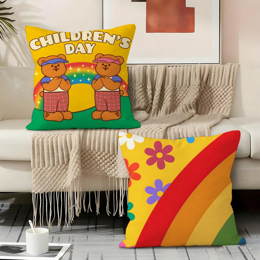 Wiggle W-Wiggle Cute Pillow Case Pillowcase, Double-sided Printed, Sofa Cushion, Bedroom Headboard Pillow