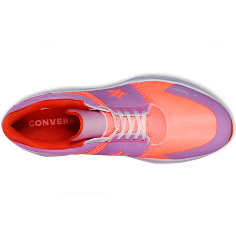 Translucent x Converse Run Star Hike Abrasion Resistant Sports Versatile Fabric Low-Top Running Shoes Unisex Purple Orange