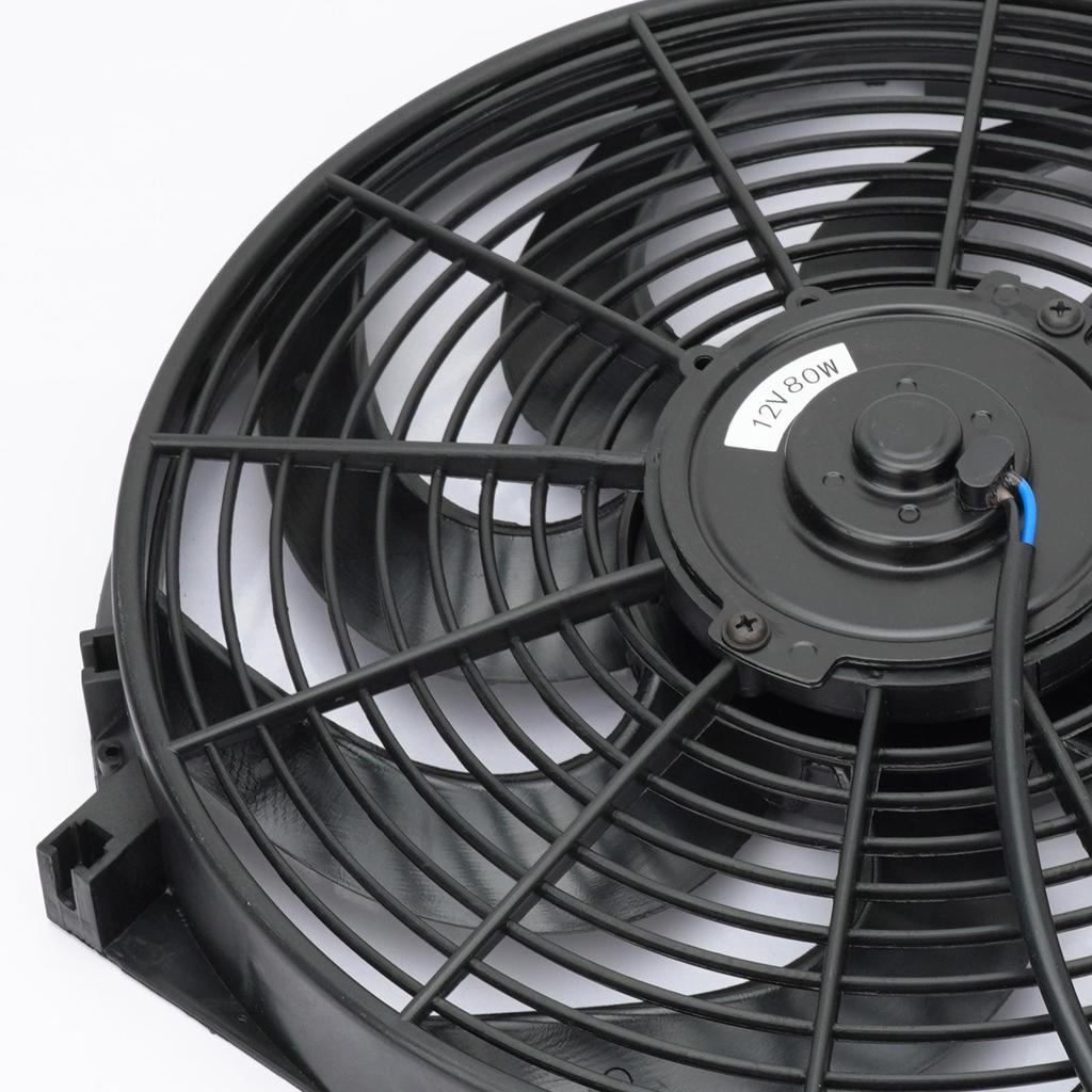 12V Universal Radiator Fan Kit: 80W/120W Electric Push-Pull Cooling System for Car, Oil Cooler, Intercooler
