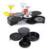 3 Tier Bar Glass Rimmer Salt And Sugar Rimmer Seasoning Box Cocktail Ingredient Separator Bartender Tool for Margaritas