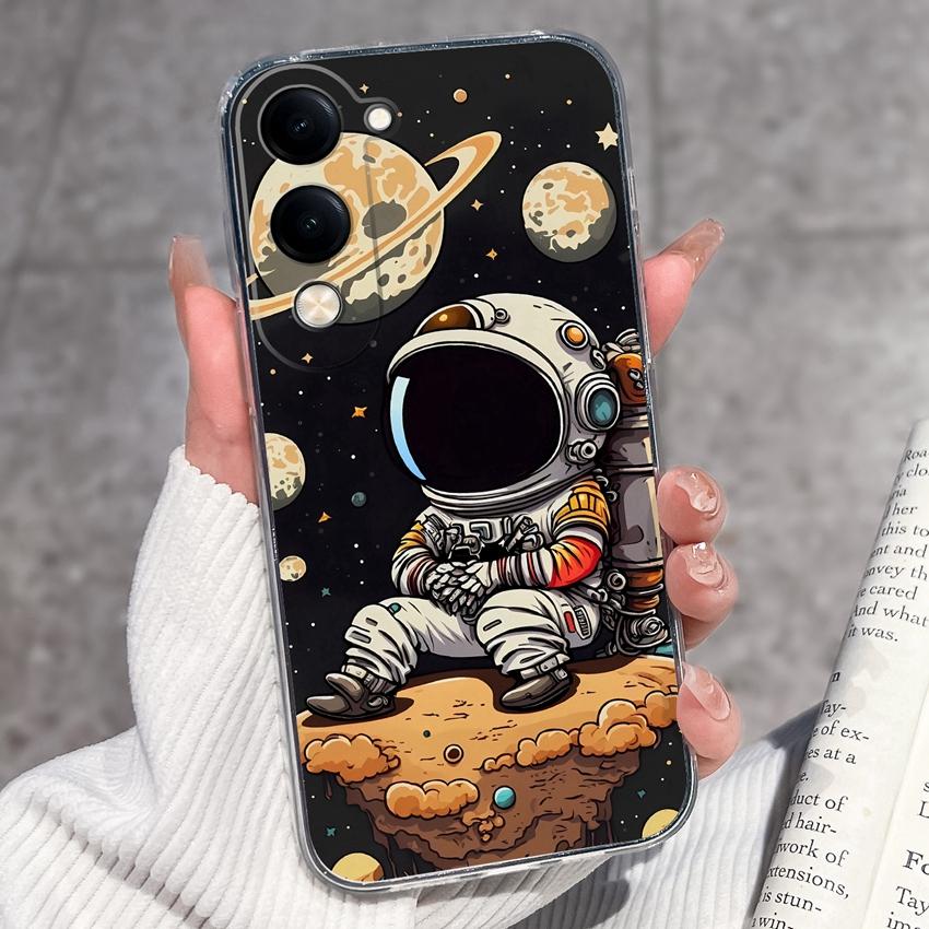 Fashion Casing For Vivo Y04 Y02 Y02a Y02s Y400 Pro X200 Ultra X200s Phone Case Lovely Cat Panda Shell Transparent TPU Soft Silicone Shockproof Housing