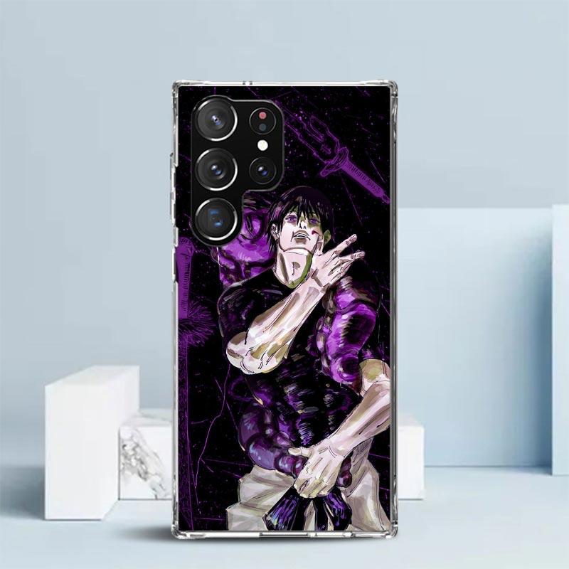 Kaisen J-Jujutsu Fushiguro Toji Phone Case For Samsung Galaxy S24 S25 Edge S26 Ultra S22 S23 Plus S21 + S20 FE Soft TPU Back Cov
