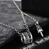 Chic Retro Cross Sword Pendant Necklace for Couples - Unisex Fashion Accessory