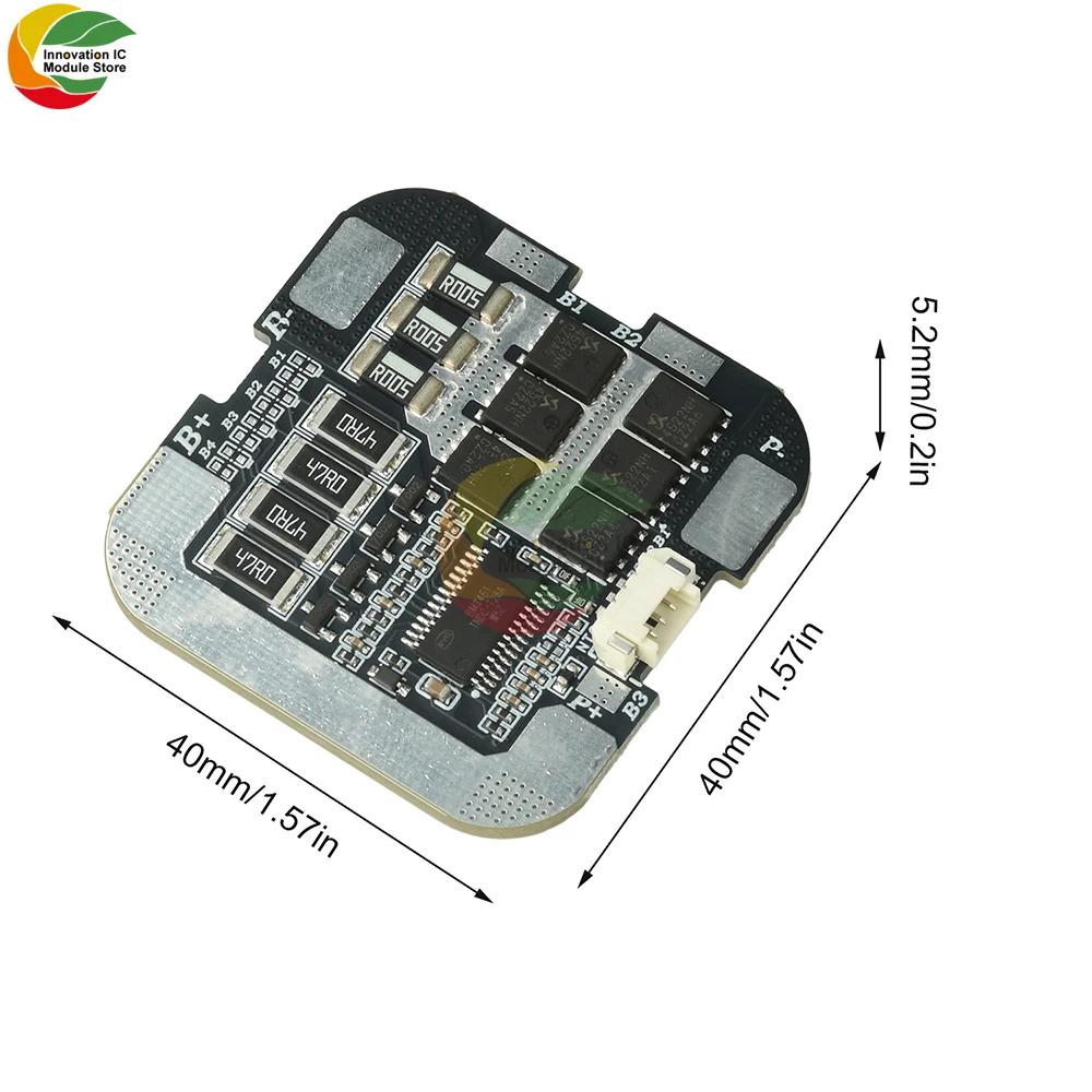4S 60A 21700 Lithium Battery Protection Board with Balancing, 3.7V Series 18650 Protection Board