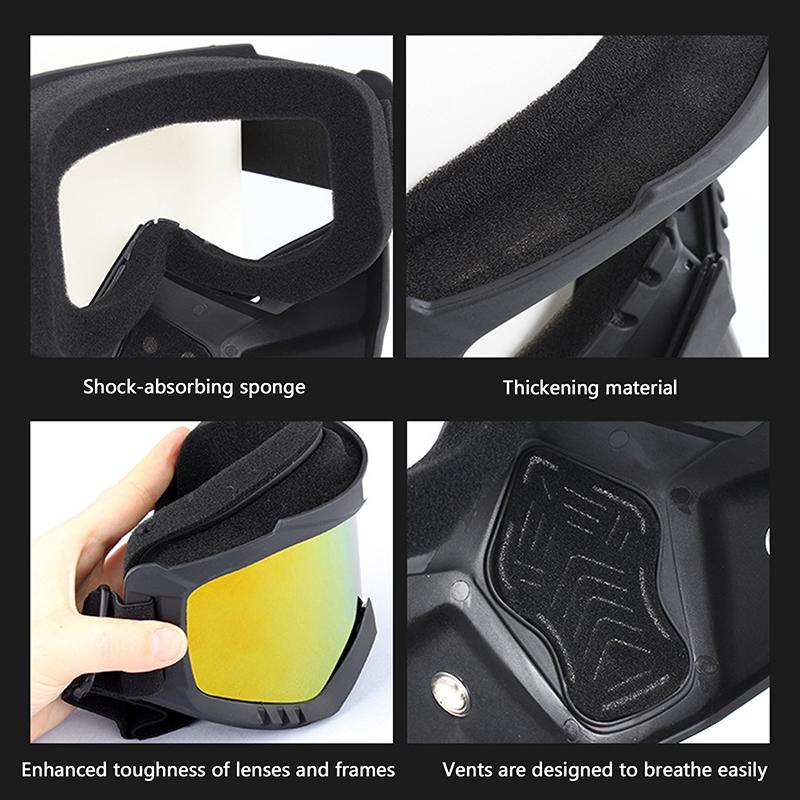 Dustproof Windproof Cycling Riding Motocross Sunglasses Ski Snowboard Eyewear Mask Goggles Motorcycle Helmet Glasses Masks
