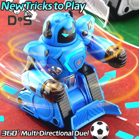 2ks Dětská robotická hračka na dálkové ovládání pro 2 hráče Bitva Box Fotbal Press Spuštění hry Interaktivní elektrická 2,4GHz RC robotická hračka pro batolata s LED