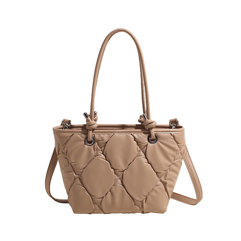 Premium Sense Rhombus Schultertasche Damen 2025 neue trendige Tragetasche mit großem Fassungsvermögen lässige vielseitige Achseltasche