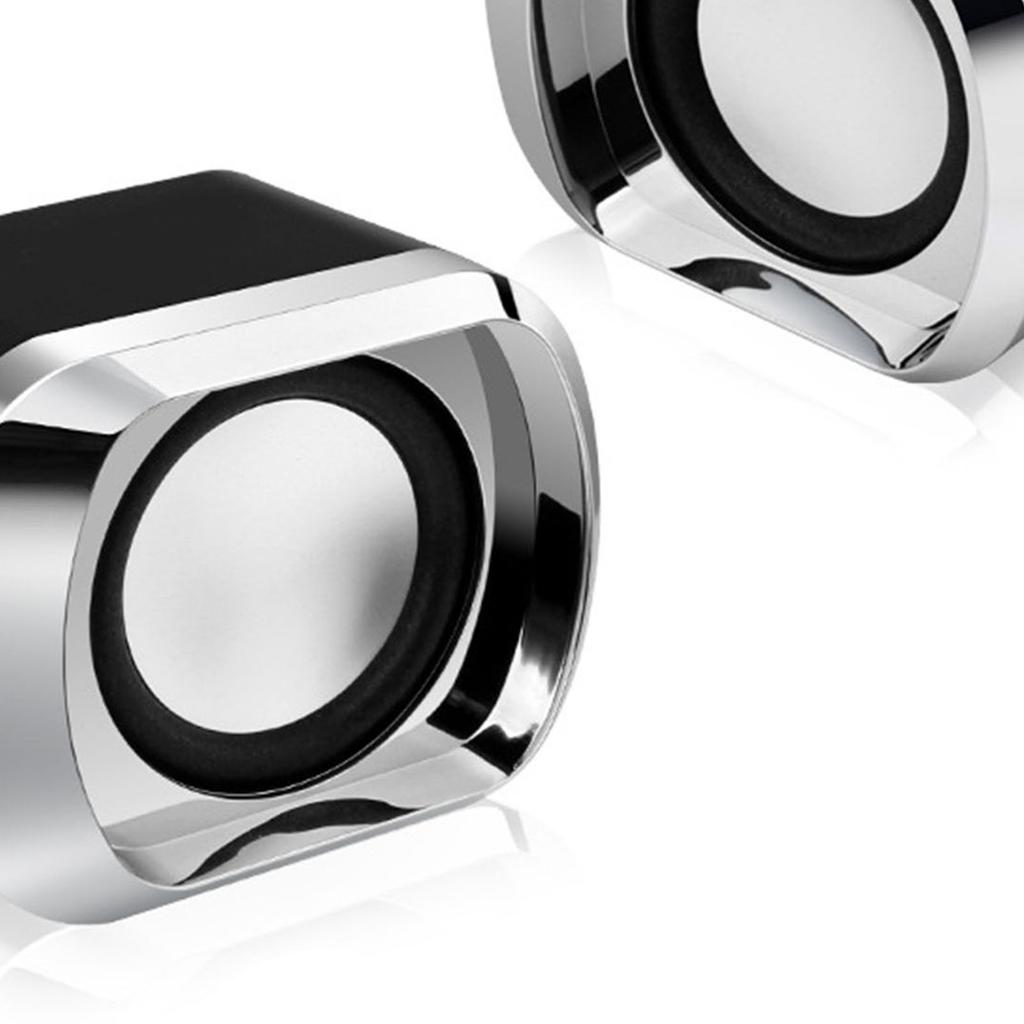 1 Paar Mini Desktop Lautsprecher Multifunktion Stereo Sound Starker Bass Große Lautstärke USB Mini Lautsprecher für Computer Laptop