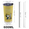 Snoopy Tumbler Mug Coffee Cup Convenience Store Cup Cold Insulation Water Bottle Direct Drinking Stainless Steel with Lid Portable Straw Character