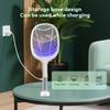 Electric Flytrap Holder, 2-in-1 Insect , With USB Rechargeable Base And 3-layer Safety Net, Suitable For Indoor, Backyard, Camping