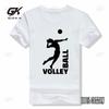 Fashion Print TShir Evolution Volleyballer Ball Player Casual Tops Tees Casual Wear Short Sleeved Round neckTee