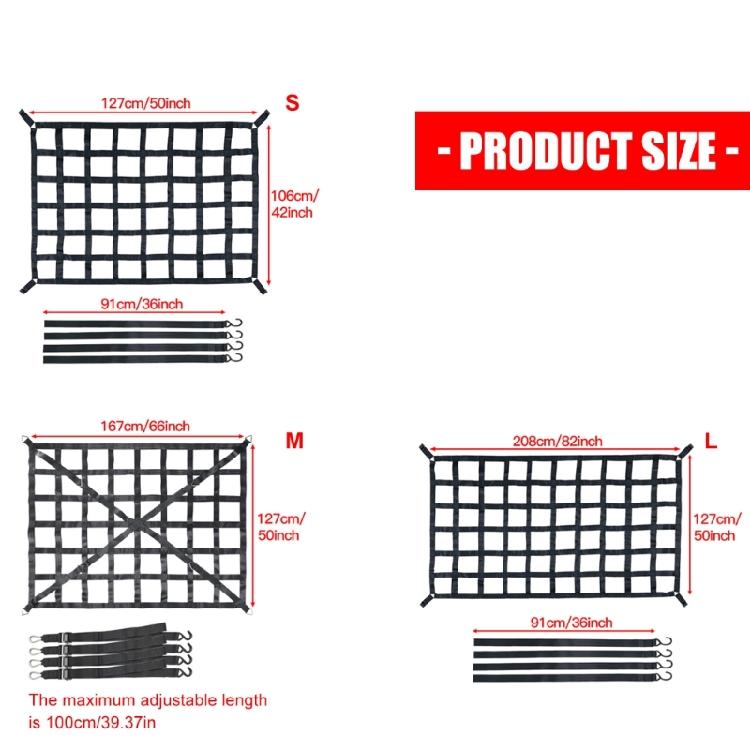 Rutschfestes Fahrzeug-Ladungsnetz Bauweise Verstärkte S-Haken Für Geländewagen-Transport Sicherheit