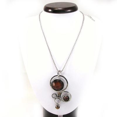 [F4346] - Colar Designer 'Mélusine' Marrom