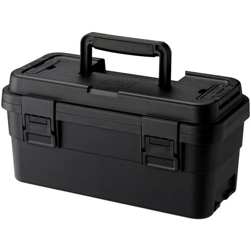 RISU S-6 Toolbox, Trunk Cargo, Stack Cargo, Approx. 6L, Black, Made in Japan, Waterproof, Outdoor Storage, Camping, GHON188