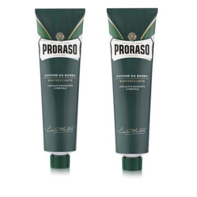 Proraso Green Odświeżający krem do golenia 150 ml x2, 2, 150g