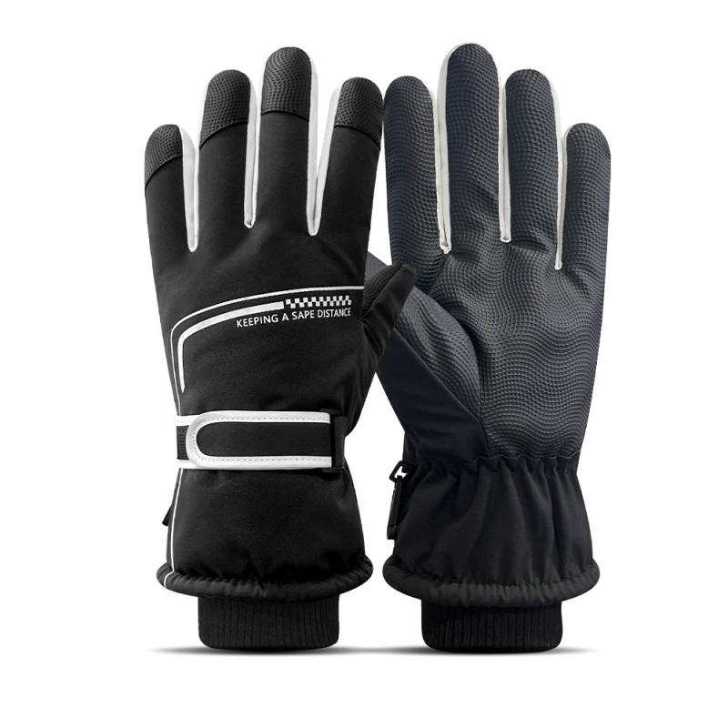 Thick Winter Fleece-Lined Touchscreen Ski Gloves Men Women Windproof Warm Outdoor Cycling Snow Sports