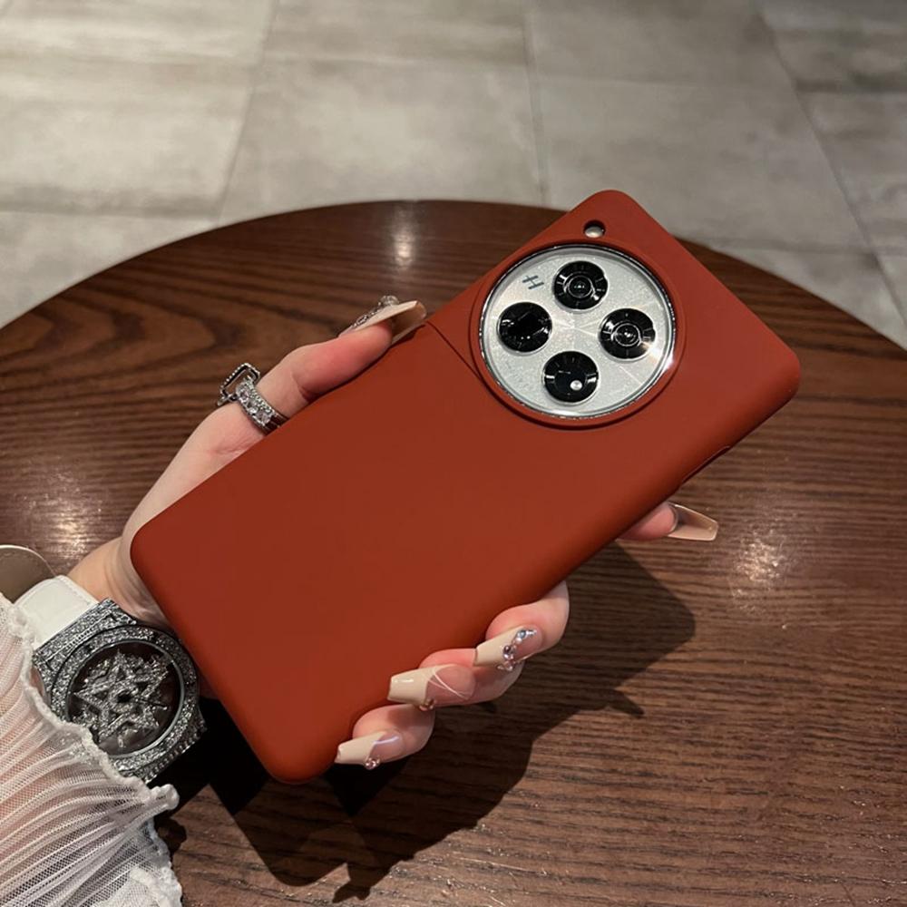 For OnePlus 12 5G Case Skin-Friendly Liquid Silicone+PC Phone Cover