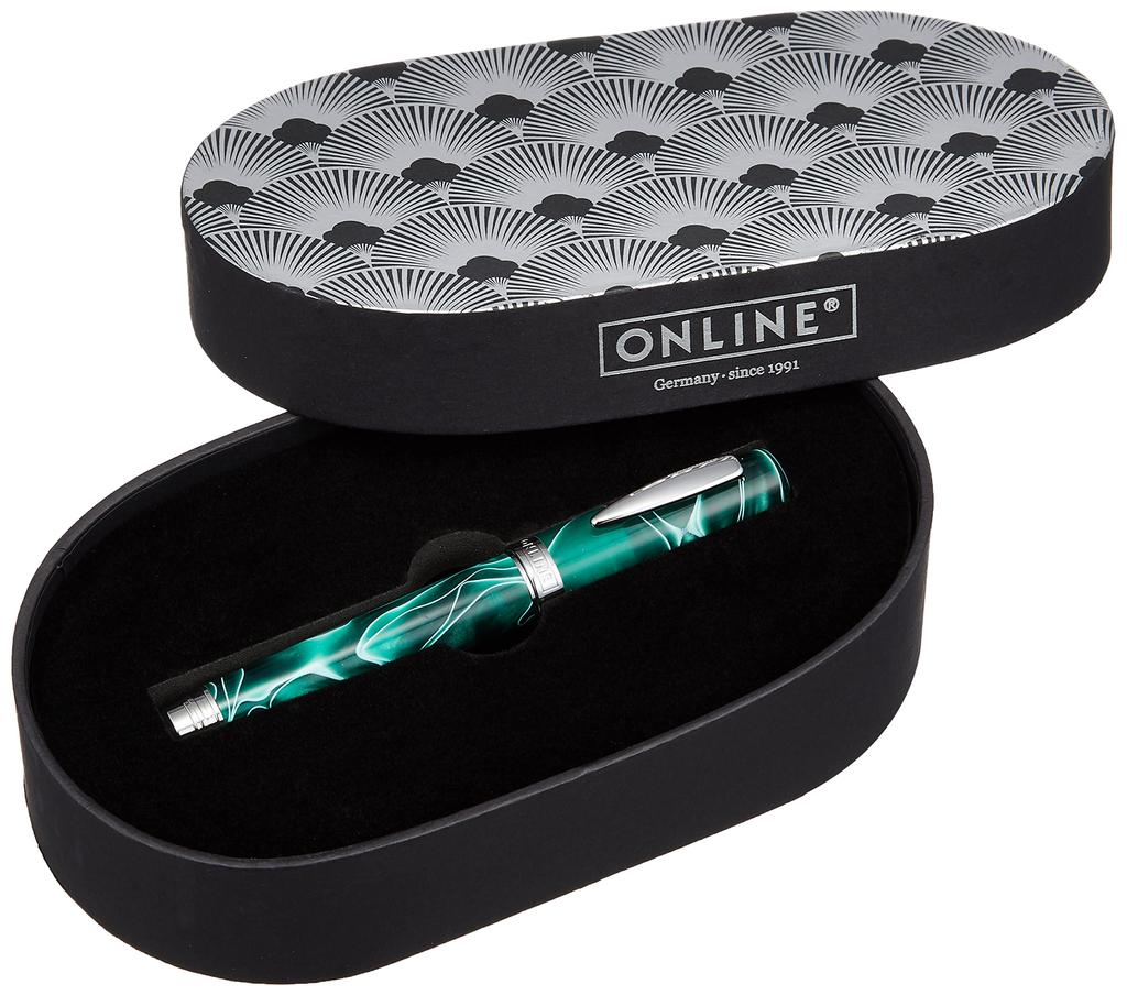 ONLINE Fountain Pen F Fine Nib Bohemian Art Green 44021 Officially Imported