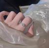 Exquisite White Moonlight Diamond-Encrusted Imitation Jade Ring - New Chinese Ancient Style Index Finger Accessory