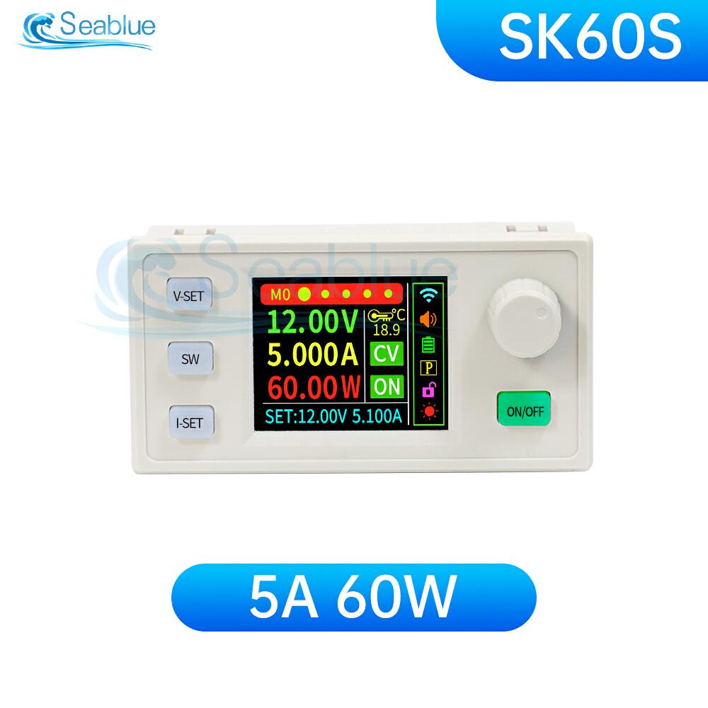 

SK60S 60W 5A DC-DC Понижувально-підвищувальний перетворювач ЗЧПУ Регульований DC-джерело живлення Сонячна зарядка Модуль живлення MPPT CC CV