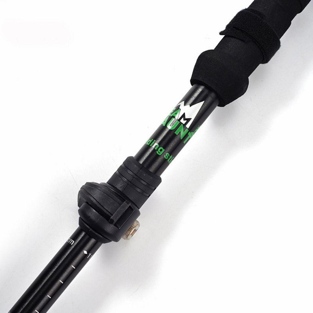 EVA Cross Country Cane Aluminum Wading Staff Expandable Walking Sticks  Climbing