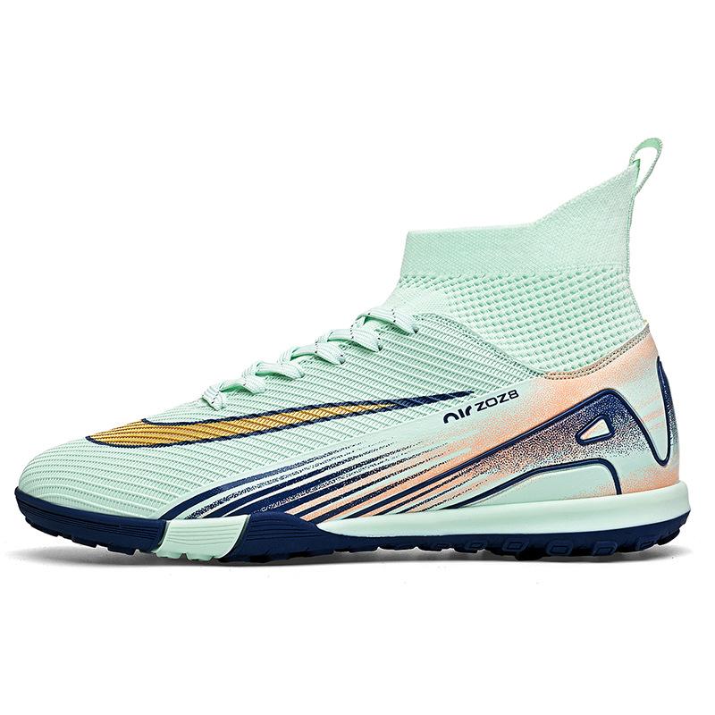 New Football Shoes Long Broken Nails High Top Breathable Sports Men's and Women's Models