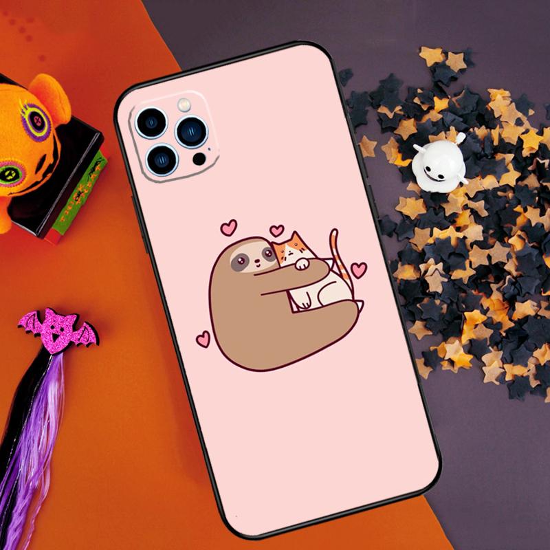 

Cute Sloth Animal Bumper Case For iPhone 16 15 14 Pro Max 11 12 13 Pro Max Mini XR 15 16 Plus 16e Phone Cover iPhone 16Pro MAX
