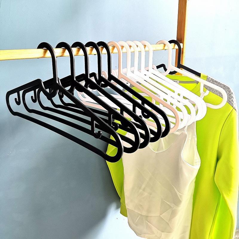 10-50pcs Lightweight Clothes Plastic White Hangers Dress Shirt Underwear Ultra-thin Slim Space-saving Flexible Clothing Hangers
