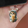 Captivating 2D Kitty Phone Anti-Dust Plug Cap For Charging Port iPhone Type C Dust Barrier Decoration