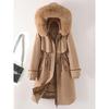 Women's Winter 2025 Parka: New Style, Down Cotton, Plus Size, Thick Liner, Detachable Cotton-Padded Jacket