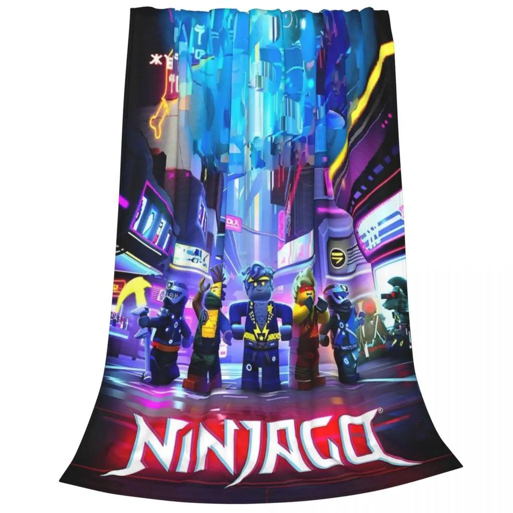 N-ninjagos Coral Fleece Plyšová deka Přehozy na postel pohovku Super měkké přehozy na postel