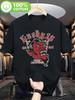 [Rock Retro Stil] Herren Rebellisches Öl Muster T-Shirt - Kühles Rock Retro Design, Die Erste Wahl für Freizeit Reisen - Herren...