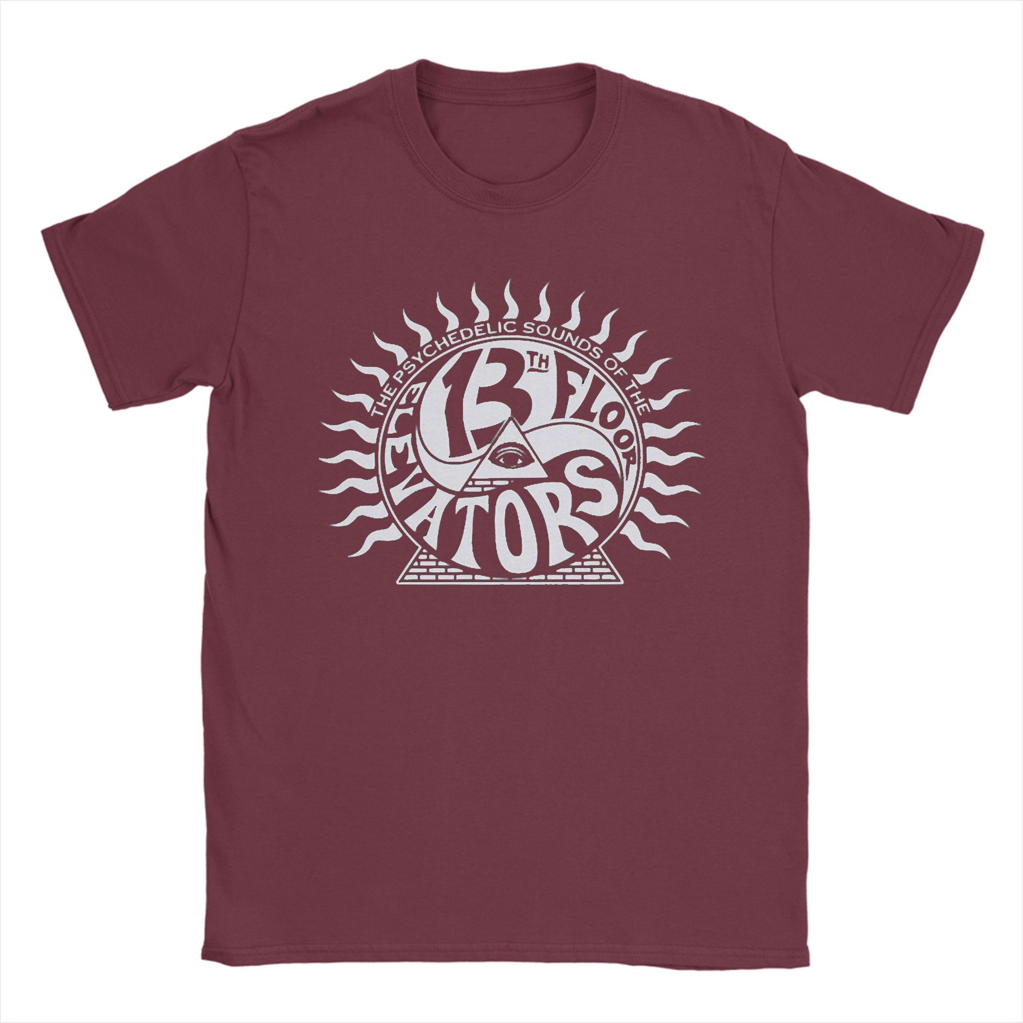 

Мужские футболки Rock Band 13th Floor Elevators Тур Чистый Хлопок Топы Винтажные С Коротким Рукавом Круглый Вырез Футболки Взрослые Футболки S