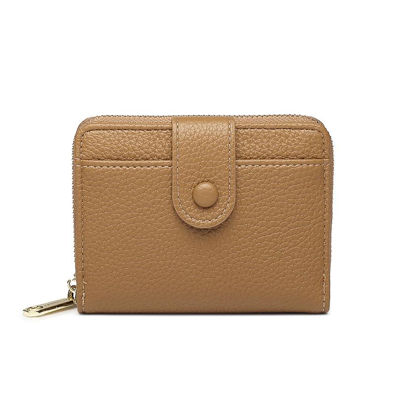 

New Zipper Women Wallets Simple Buckle Coin Purses Large Capacity Card Holder Wallet Fashion Lychee Pattern Multi Card Wallet