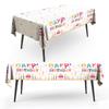 Happy Birthday Tablecloth Balloon Printed Disposable Waterproof Tablecloth Party Decoration Birthday Party Decoration