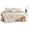 Pure Cotton Brushed 4-Piece Flat Sheet Bedding Set