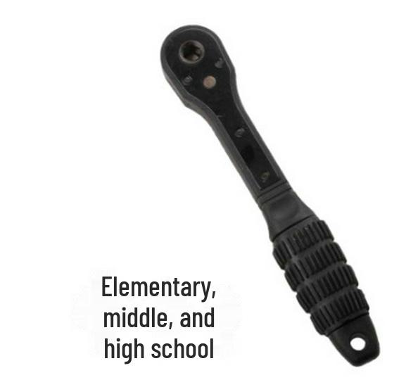 Dual Function Ratchet Drill Chuck Key and Wrench