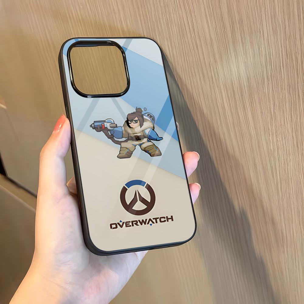 O-Over-watchS Phone Case For 17 Pro Max iPhone 18 16 Plus 15 Pro Max 14 12 11 13 Mini X Xs XR PC+TPU Cover