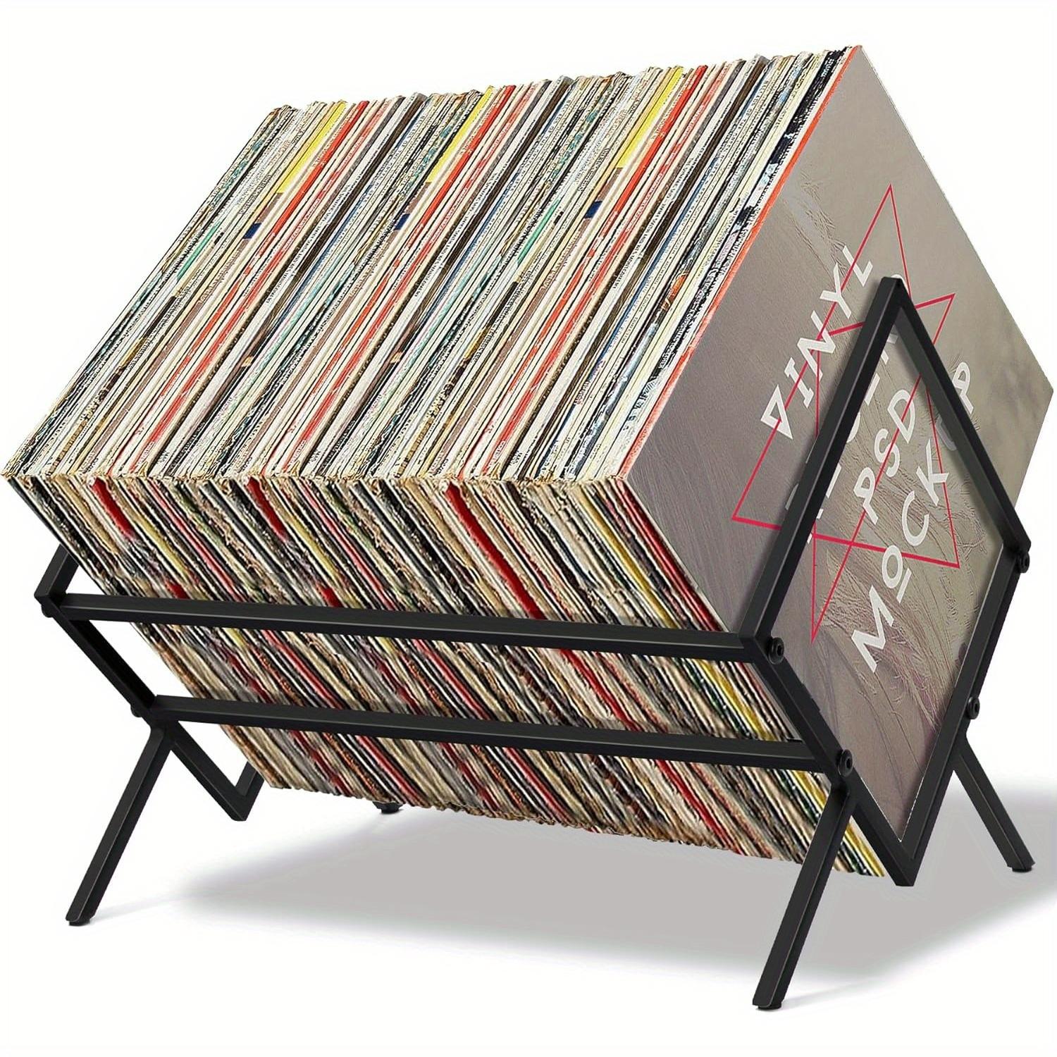 

Vinyl record playerCDMulti-layer Large Capacity Storage Rack80LAlbum Organizing Artifact for Home Bedroom and Living RoomCDShelf чёрный