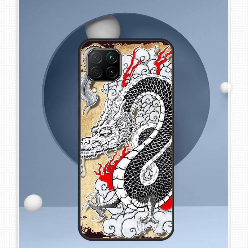 Chinese Dragon For Huawei Nova 12i 12s 11i 8i Y91 Y60 Y70 Y72 Y90 Y61 9 10 SE P20 P40 Lite P30 P60 Pro Case