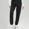 Skechers Solid Color Casual Versatile Mid-Rise Knitted Sports Pants Women bottoms Carbon-Black P423W053-0018