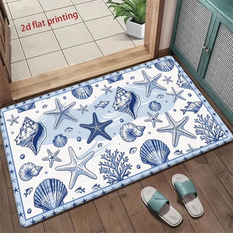 Oceanic Sea Creatures Living Room Decoration Home Sofa Non-Slip Carpet Study Bedroom Tatami Children'S Soft Floor Mat