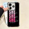 Girl Boss Lady Rosa Beschichtung Handyhülle Für Xiaomi Redmi Note 14 15 Pro Plus 13 12 11 11S 11T 10 9S 9 5G Anti-Fall Airbag Abdeckung
